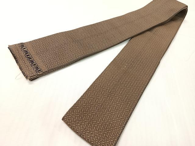 平和屋着物●男性　本場筑前博多織　角帯　吉祥花文　正絹　逸品　CABH4419vp