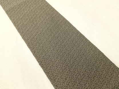 平和屋着物●男性　本場筑前博多織　角帯　吉祥文様　煤色　正絹　逸品　CABH4420vp