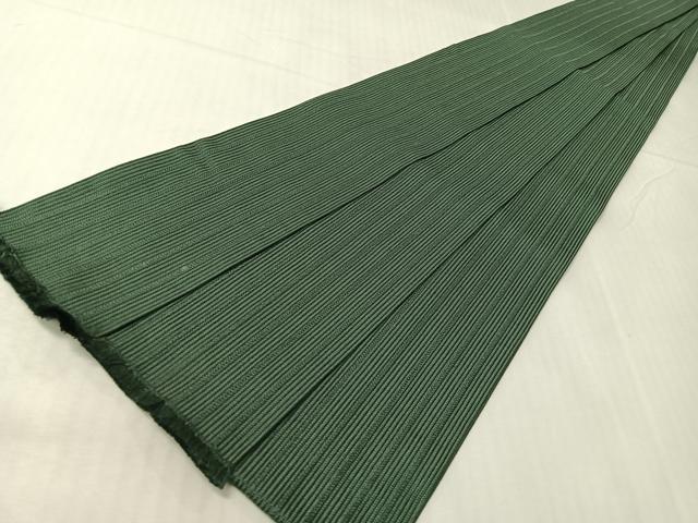 平和屋着物●男性　本場筑前博多織　角帯　間道　革色　正絹　逸品　CABH4423vp