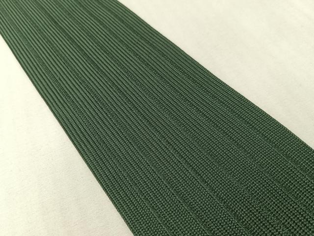平和屋着物●男性　本場筑前博多織　角帯　間道　革色　正絹　逸品　CABH4423vp