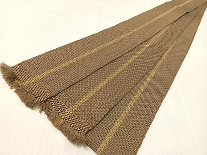 平和屋着物●男性　角帯　間道　正絹　逸品　CABH4424vp