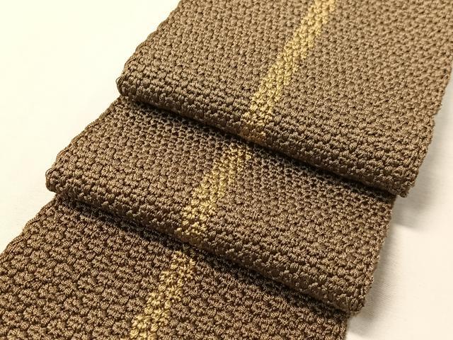 平和屋着物●男性　角帯　間道　正絹　逸品　CABH4424vp