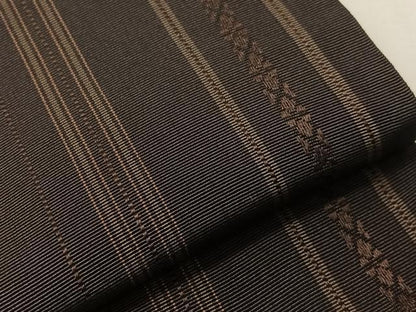 平和屋着物●男性　本場筑前博多織　両面　角帯　献上　正絹　逸品　CABH4429vp