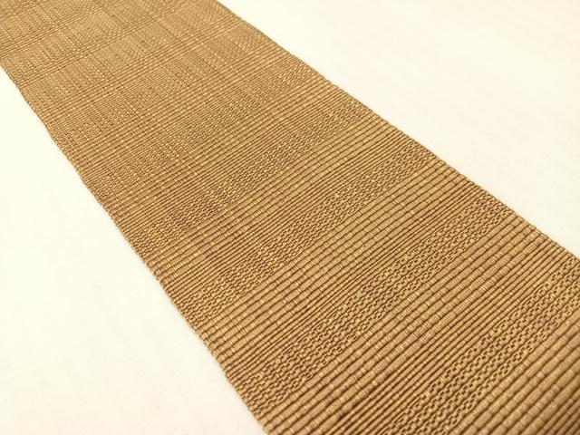 平和屋着物●男性　本場筑前博多織　角帯　横段文　正絹　逸品　CABH4432vp