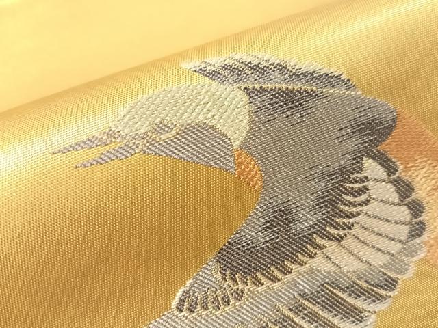平和屋着物●松岡正剛　太鼓柄袋帯　尉鶲　金糸　正絹　逸品　CABH4444vp