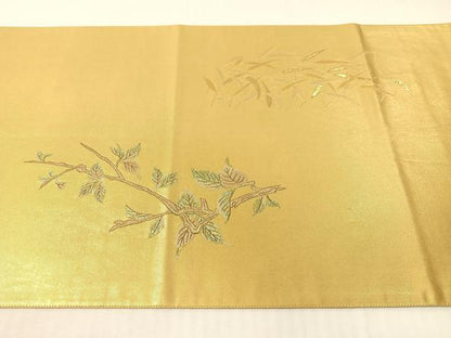 平和屋着物●松岡正剛　太鼓柄袋帯　尉鶲　金糸　正絹　逸品　CABH4444vp