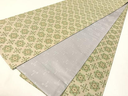 平和屋着物●両面　六通柄袋帯　宝相華　正絹　逸品　CABH4456vp
