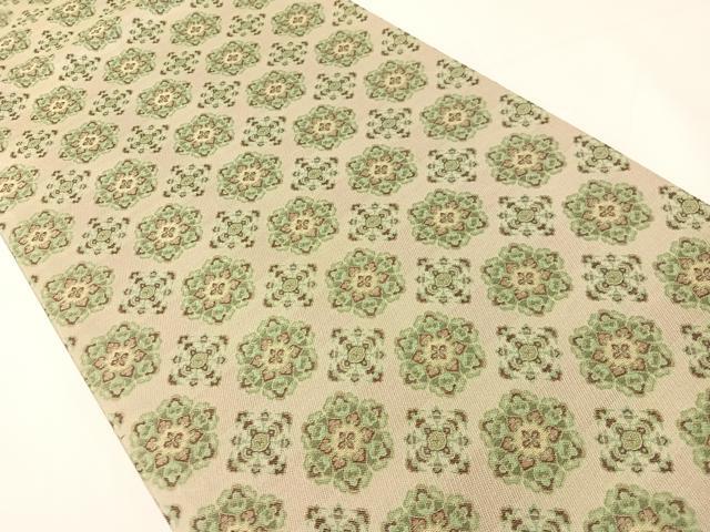 平和屋着物●両面　六通柄袋帯　宝相華　正絹　逸品　CABH4456vp