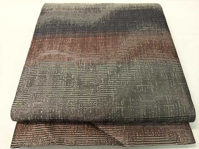 平和屋着物●両面　全通柄袋帯　霞吉祥文　正絹　逸品　CABH4458vp