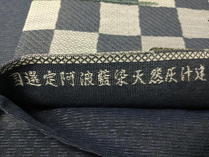 平和屋着物▽阿波藍無形文化財認定技術保持者 外山良治 阿波藍染天然灰汁建 全通柄袋帯 スリーシーズン 春夏秋 正絹 逸品 未使用CABH4463vp