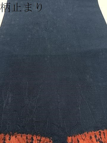 平和屋着物●六通柄袋帯　蜘蛛絞り　吉祥花文　正絹　逸品　CABH4479vp