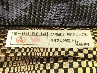 平和屋着物●両面　全通柄袋帯　更紗唐草文　金糸　正絹　逸品　未使用　CABH4483vp