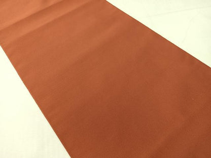 平和屋着物●爪掻き本綴れ　八寸名古屋帯　紅鳶色　正絹　逸品　CABH4502vp