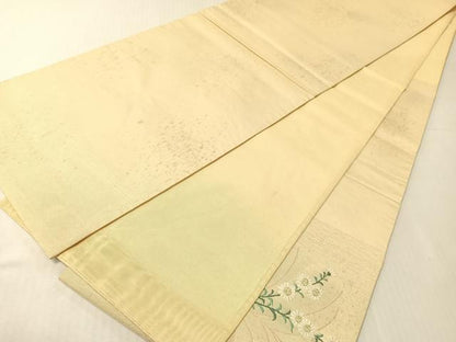 平和屋着物＊夏物 太鼓柄袋帯 籬花文 金銀糸 正絹 逸品 CABH4510vp
