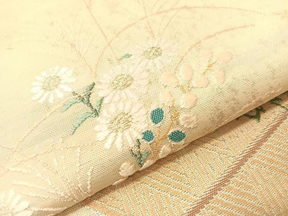 平和屋着物＊夏物 太鼓柄袋帯 籬花文 金銀糸 正絹 逸品 CABH4510vp