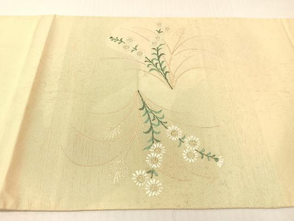 平和屋着物＊夏物 太鼓柄袋帯 籬花文 金銀糸 正絹 逸品 CABH4510vp