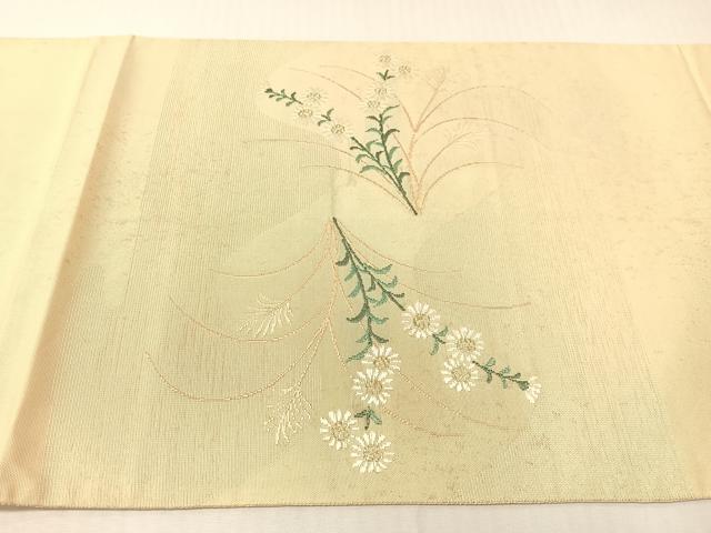 平和屋着物＊夏物 太鼓柄袋帯 籬花文 金銀糸 正絹 逸品 CABH4510vp