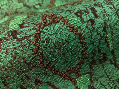 平和屋着物●中国三大刺繍　相良刺繍　太鼓柄袋帯　吉祥文様　正絹　逸品　CABH4517vp