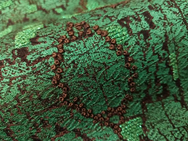 平和屋着物●中国三大刺繍　相良刺繍　太鼓柄袋帯　吉祥文様　正絹　逸品　CABH4517vp