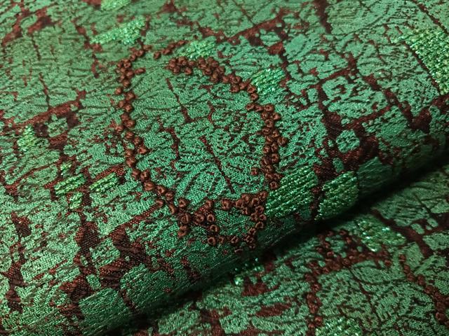 平和屋着物●中国三大刺繍　相良刺繍　太鼓柄袋帯　吉祥文様　正絹　逸品　CABH4517vp