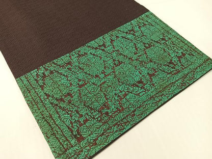 平和屋着物●中国三大刺繍　相良刺繍　太鼓柄袋帯　吉祥文様　正絹　逸品　CABH4517vp