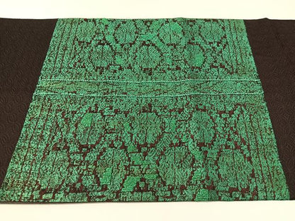 平和屋着物●中国三大刺繍　相良刺繍　太鼓柄袋帯　吉祥文様　正絹　逸品　CABH4517vp