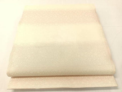 平和屋着物▽両面　六通柄袋帯　スリーシーズン　春夏秋　唐織　更紗唐草文　金銀糸　さが美扱い　正絹　逸品　CABH4522vp