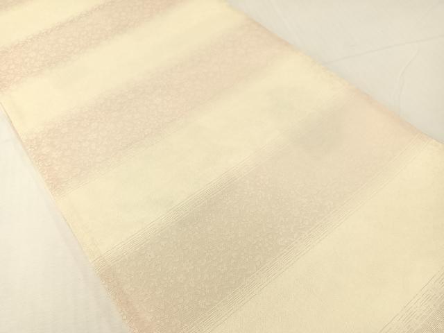 平和屋着物▽両面　六通柄袋帯　スリーシーズン　春夏秋　唐織　更紗唐草文　金銀糸　さが美扱い　正絹　逸品　CABH4522vp