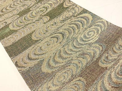 平和屋着物▽六通柄袋帯　スリーシーズン　春夏秋　正倉院ベール　金糸　正絹　逸品　未使用　CABH4525vp