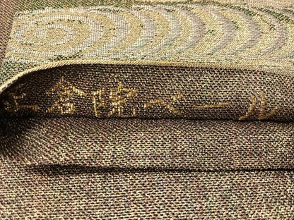 平和屋着物▽六通柄袋帯　スリーシーズン　春夏秋　正倉院ベール　金糸　正絹　逸品　未使用　CABH4525vp