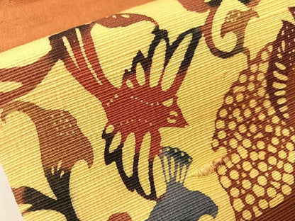 平和屋着物●九寸名古屋帯　紬地　型染め　エジプト壁画文様　正絹　逸品　CABH4526vp