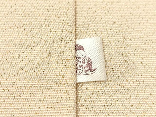 平和屋着物●爪掻き本綴れ　八寸名古屋帯　霞文　金銀糸　正絹　逸品　CABH4529vp