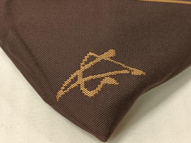 平和屋着物●全通柄　九寸名古屋帯　紹巴　花唐草文　正絹　逸品　CABH4536vp