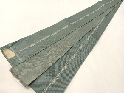 平和屋着物●男性　本場筑前博多織　角帯　風景間道　正絹　逸品　CABH4561vp