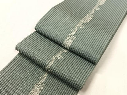 平和屋着物●男性　本場筑前博多織　角帯　風景間道　正絹　逸品　CABH4561vp