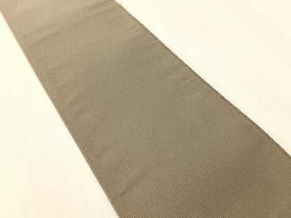 平和屋着物●男性　爪搔き本綴れ　角帯　紫鼠色　正絹　逸品　CABH4569vp