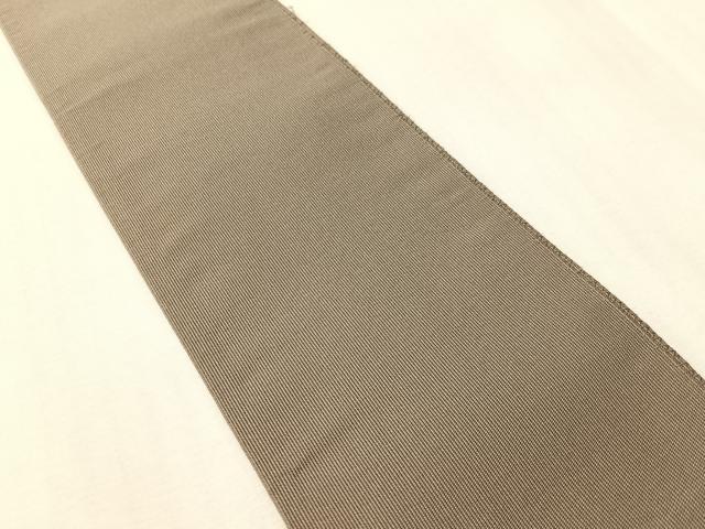 平和屋着物●男性　爪搔き本綴れ　角帯　紫鼠色　正絹　逸品　CABH4569vp