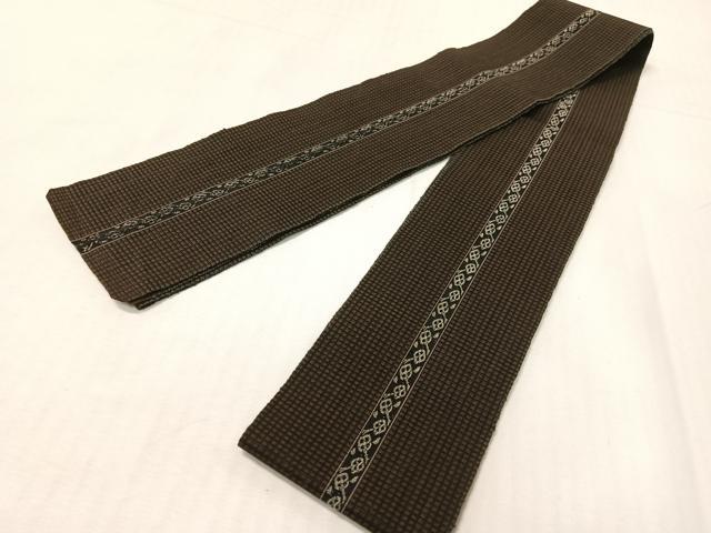 平和屋着物●男性　角帯　吉祥間道　単衣帯　CABH4572vp