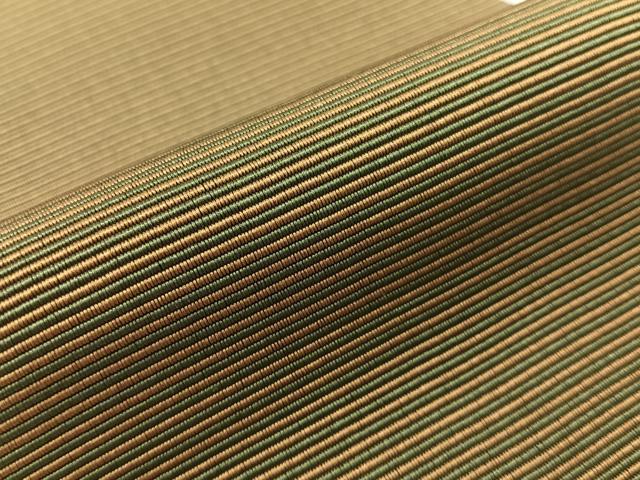 平和屋着物●男性　本場筑前博多織　両面　角帯　霞文　正絹　逸品　CABH4575vp