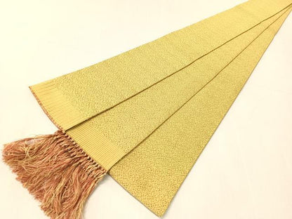 平和屋着物●男性　本場筑前博多織　角帯　霞文　正絹　逸品　CABH4578vp