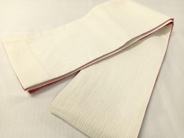 平和屋着物●両面　半幅帯　亀甲文様　綿　逸品　CABH4591vp
