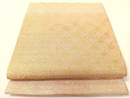 平和屋着物●桝屋高尾　ねん金綴錦　六通柄袋帯　名物聚文七宝　正絹　逸品　未使用　CABH4605vp