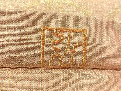 平和屋着物●桝屋高尾　ねん金綴錦　六通柄袋帯　名物聚文七宝　正絹　逸品　未使用　CABH4605vp
