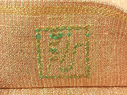 平和屋着物●桝屋高尾　ねん金綴錦　全通柄袋帯　段霞文　金糸　正絹　逸品　CABH4621vp