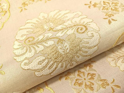 平和屋着物●六通柄袋帯　唐織　花丸文　金銀糸　やまと誂製　正絹　逸品　CABH4691vp