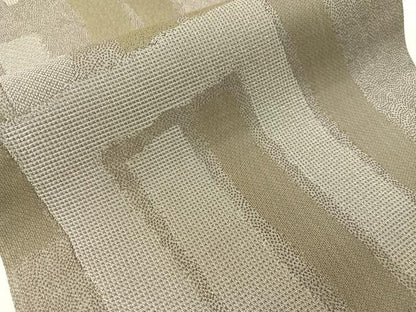 平和屋着物▽両面　六通柄袋帯　スリーシーズン　春夏秋　源氏香　銀糸　正絹　逸品　未使用　CABH4693vp