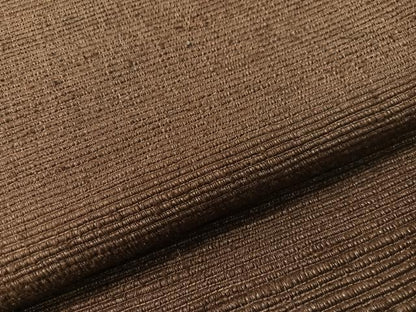 平和屋着物●全通柄袋帯　紬地　黒鳶色　正絹　逸品　CABH4698vp