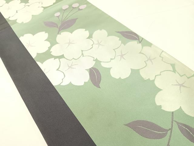 平和屋着物●世界的人形師　辻村寿三郎　ジュサブロー　六通柄袋帯　舞桜　正絹　逸品　CABH4706vp