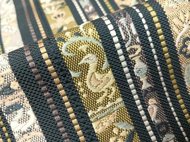 平和屋着物●本場筑前博多織　ワンタッチつけ帯　エジプト壁画間道　正絹　逸品　CABH4712vp