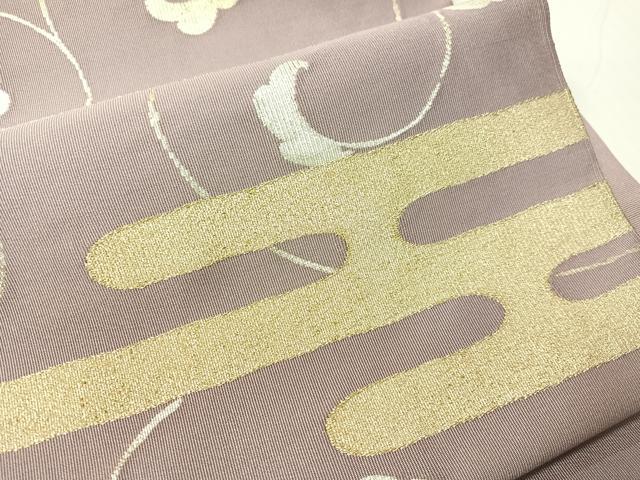 平和屋着物●つけ帯　綴れ　エ霞唐草文　金銀糸　正絹　逸品　CABH4714vp